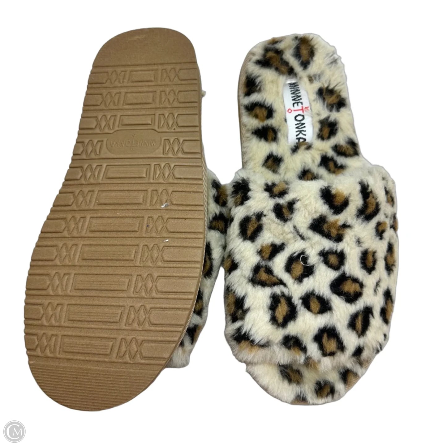 Sandals Flats By Minnetonka In Animal Print, Size: 9