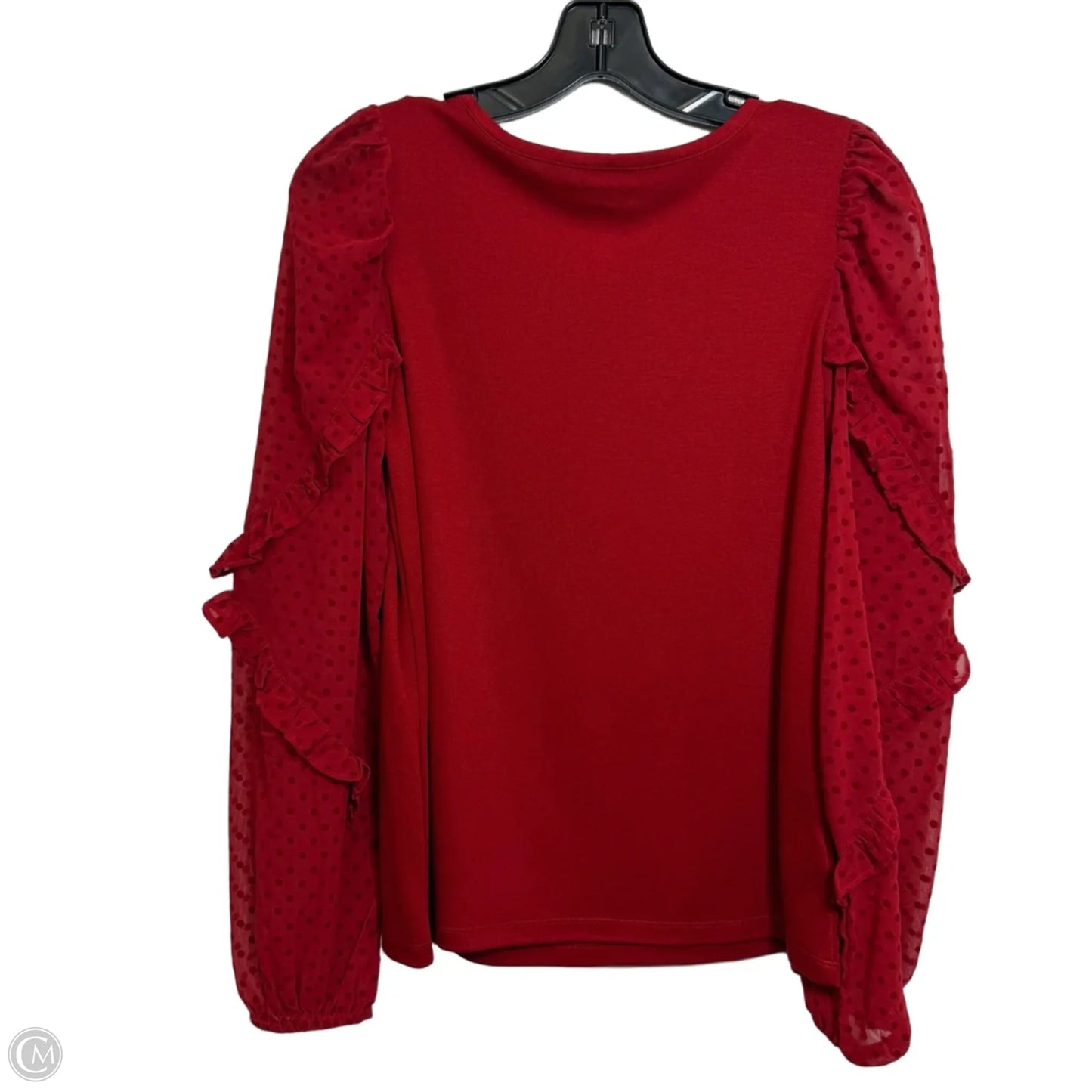 Top Long Sleeve By Loft In Red, Size: Xs