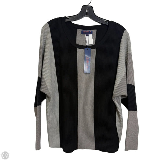 Sweater By Joseph A. In Grey, Size: L