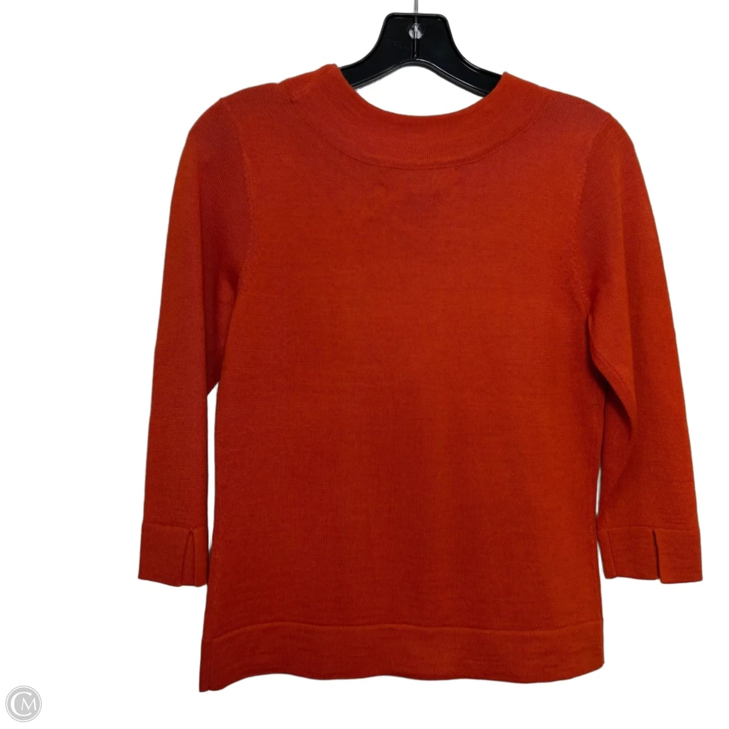 Top 3/4 Sleeve By Dialogue Qvc In Orange, Size: Xs