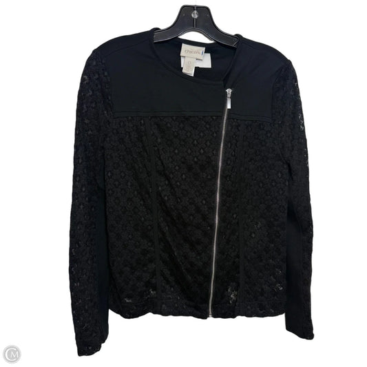 Top Long Sleeve By Chicos In Black, Size: M