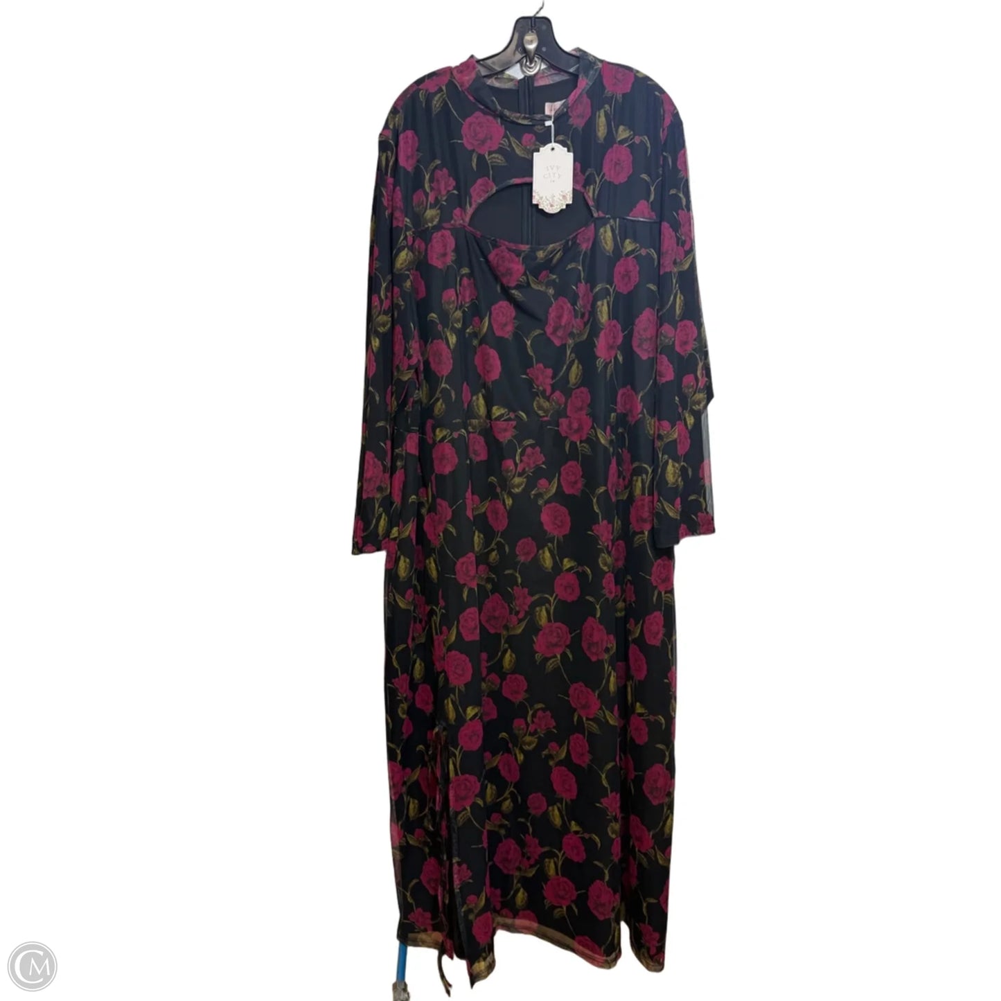 Dress Party Long By Clothes Mentor In Floral Print, Size: 4x