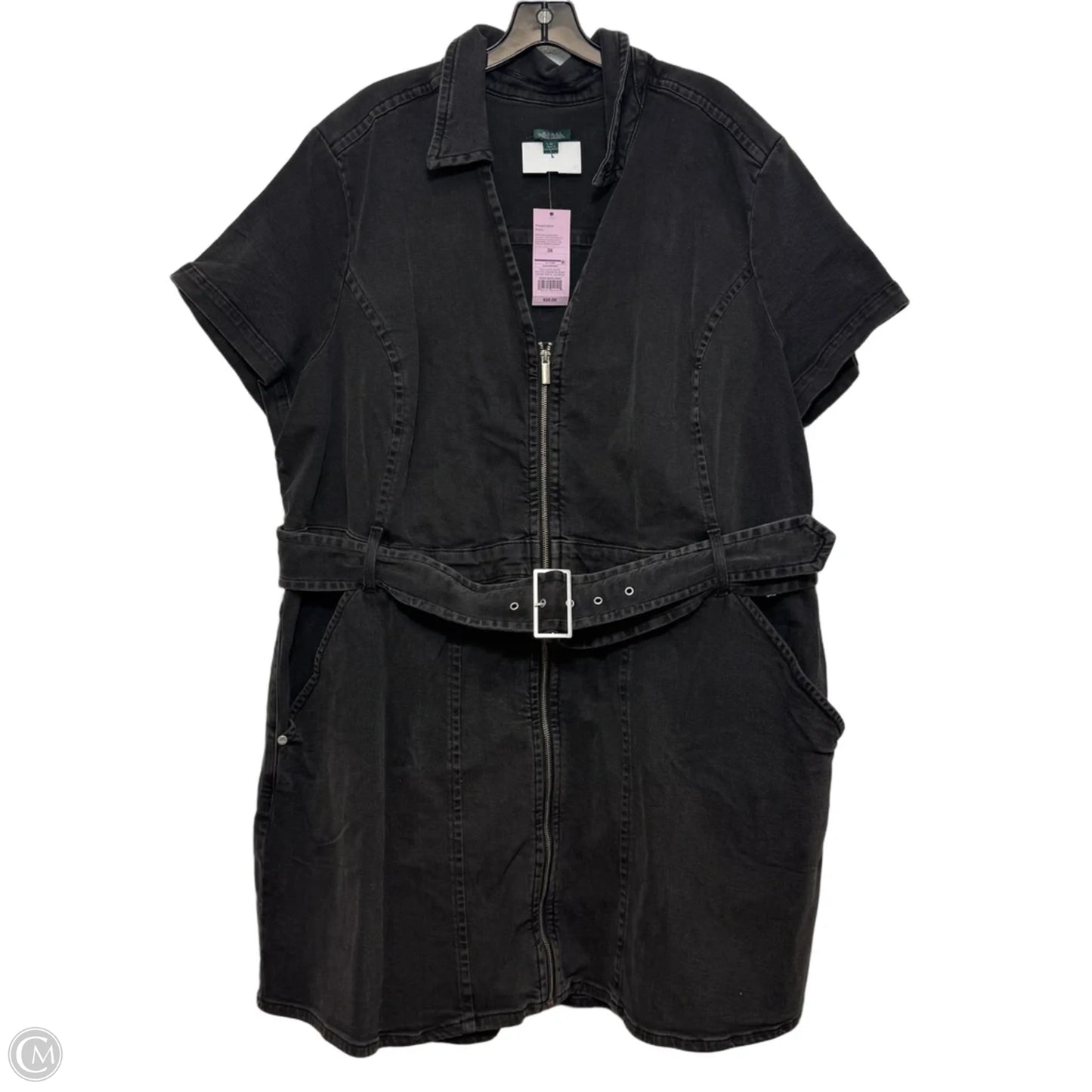 Dress Casual Short By Wild Fable In Black Denim, Size: 3x