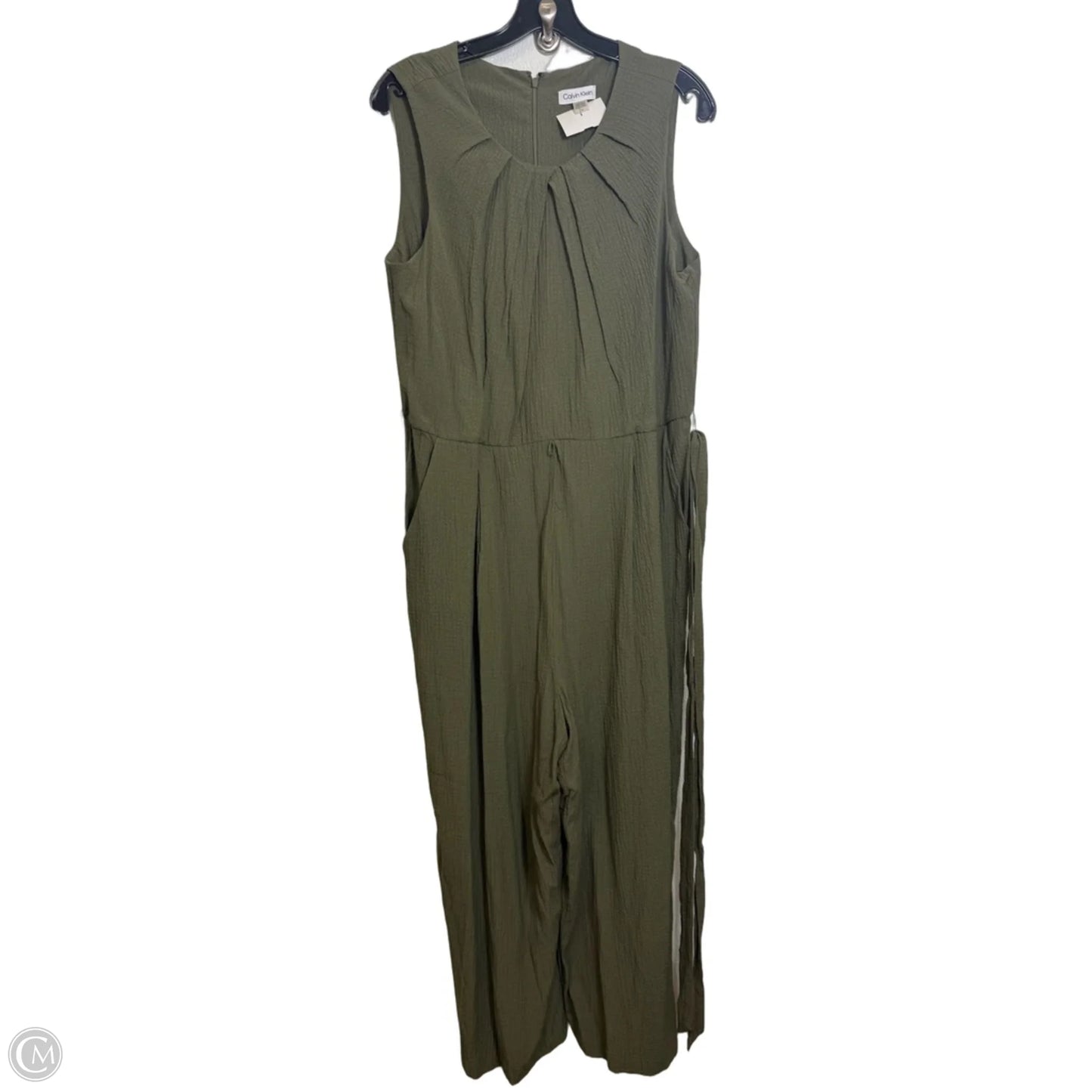 Jumpsuit By Calvin Klein In Green, Size: 14