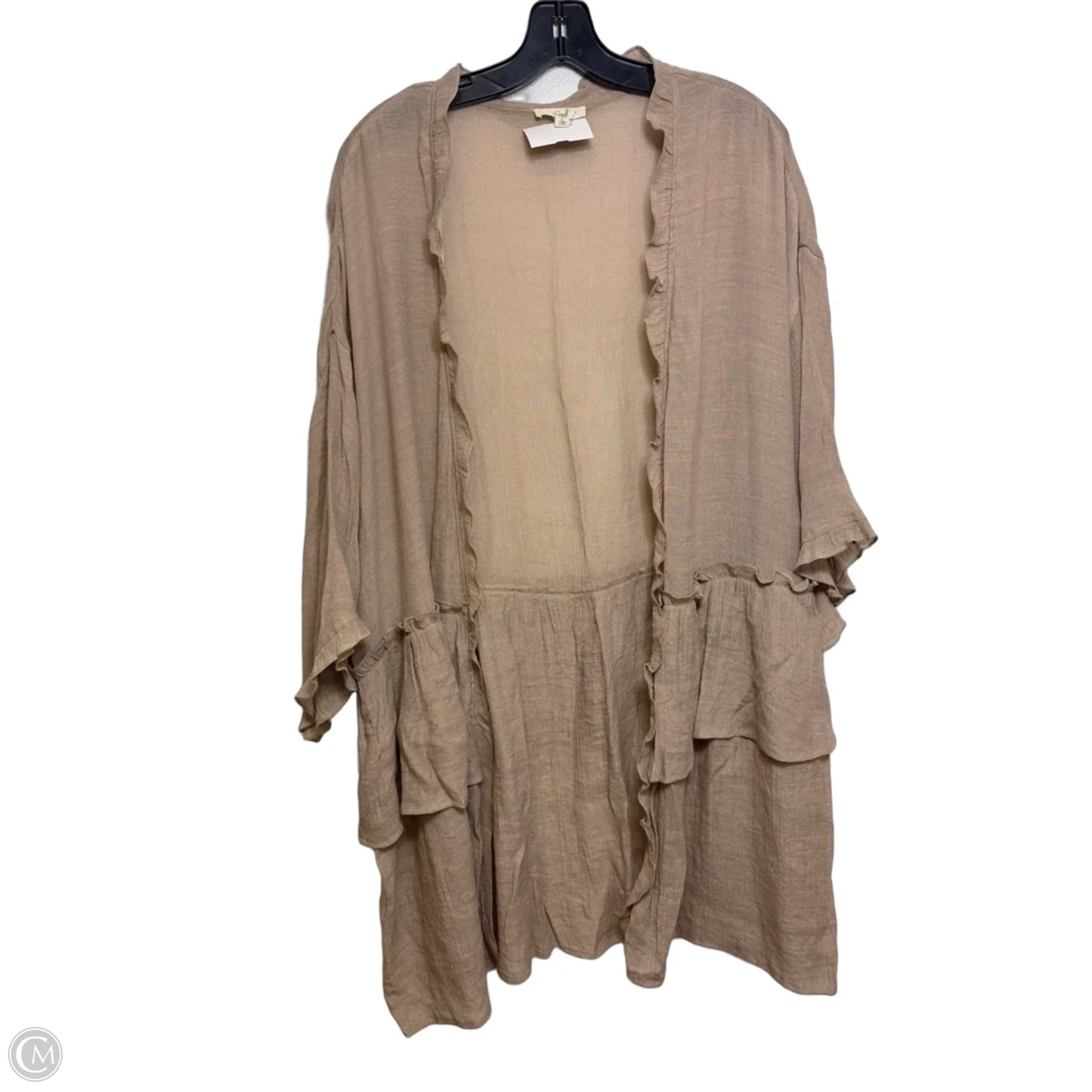 Kimono By Easel In Brown, Size: L