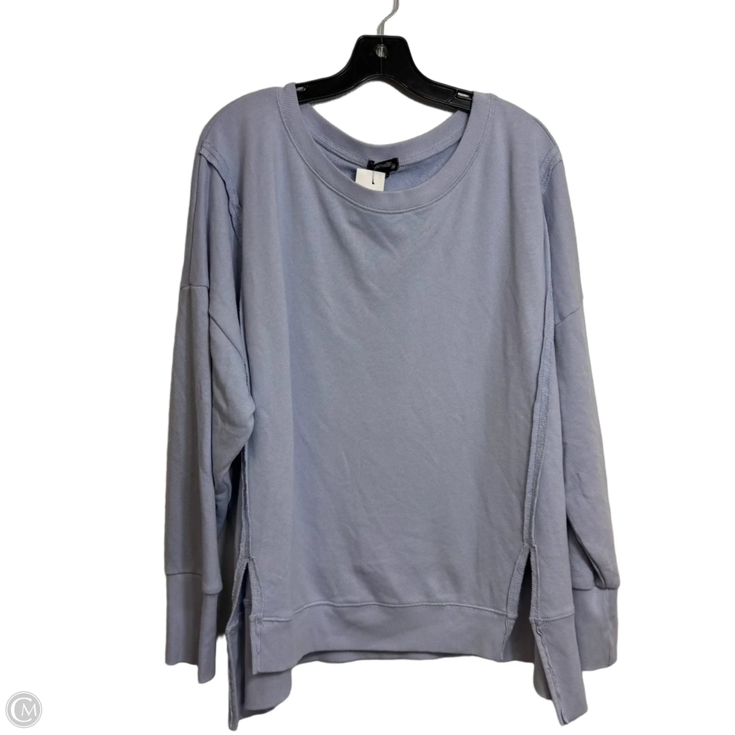 Top Long Sleeve By Originality In Blue, Size: Xl