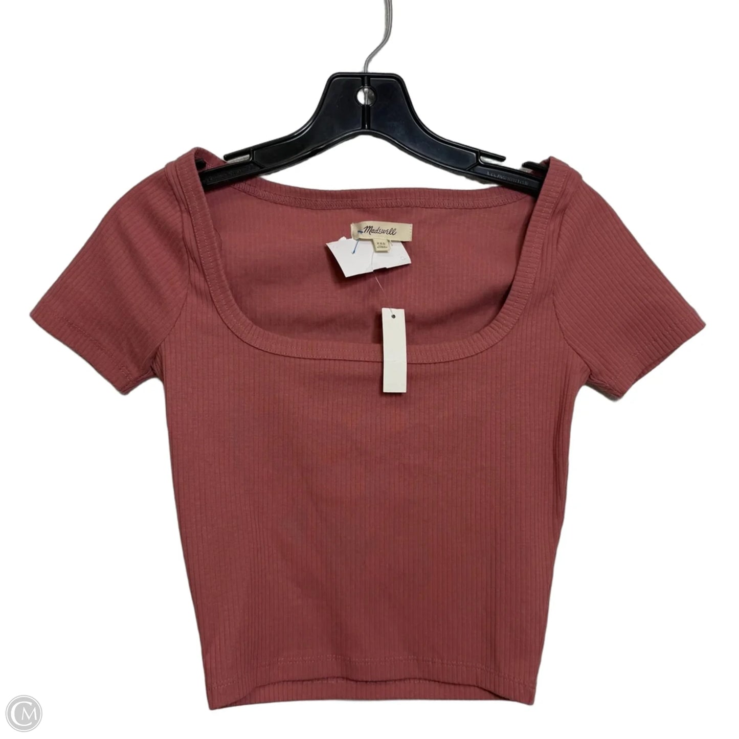 Top Short Sleeve Basic By Madewell In Mauve, Size: Xxs