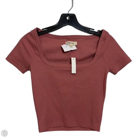 Top Short Sleeve Basic By Madewell In Mauve, Size: Xxs