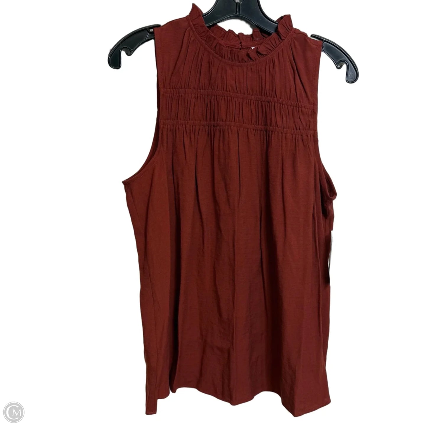 Top Sleeveless By Nine West Apparel In Copper, Size: M