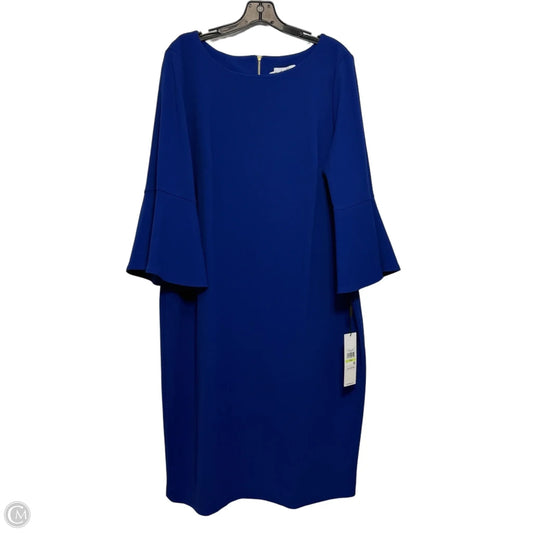 Dress Party Short By Calvin Klein In Blue, Size: 18