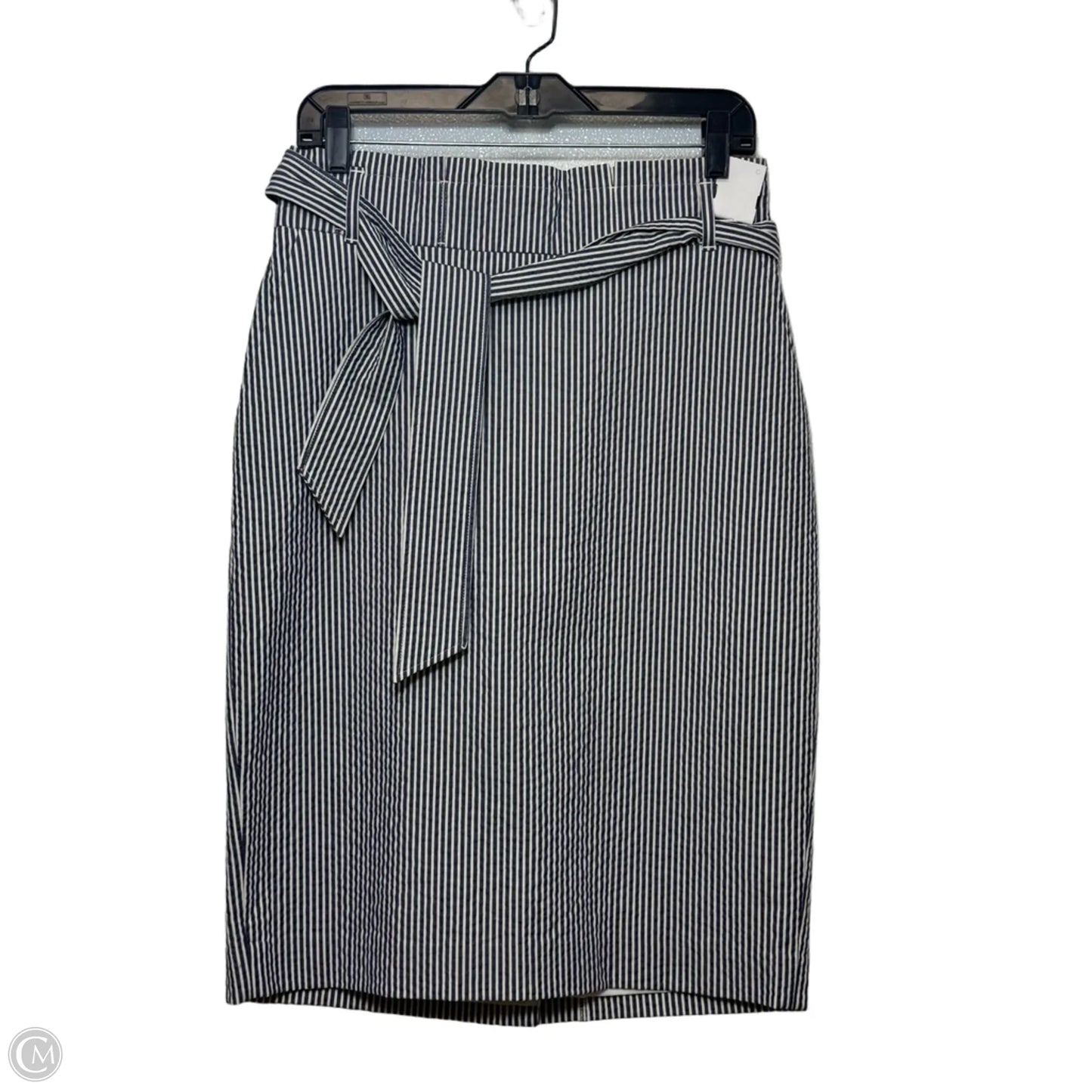 Skirt Midi By Ann Taylor In Striped Pattern, Size: 4