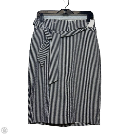 Skirt Midi By Ann Taylor In Striped Pattern, Size: 4
