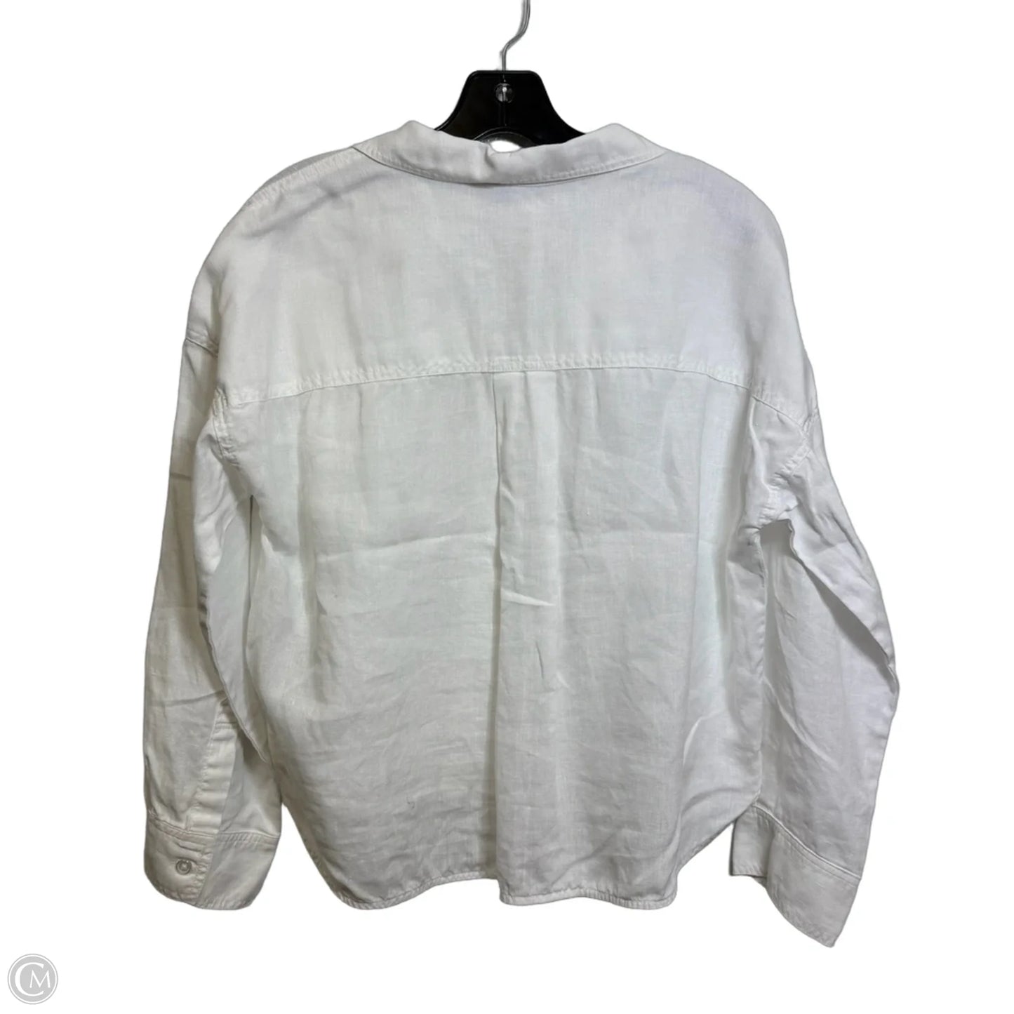 Top Long Sleeve By Michael Stars In White, Size: M