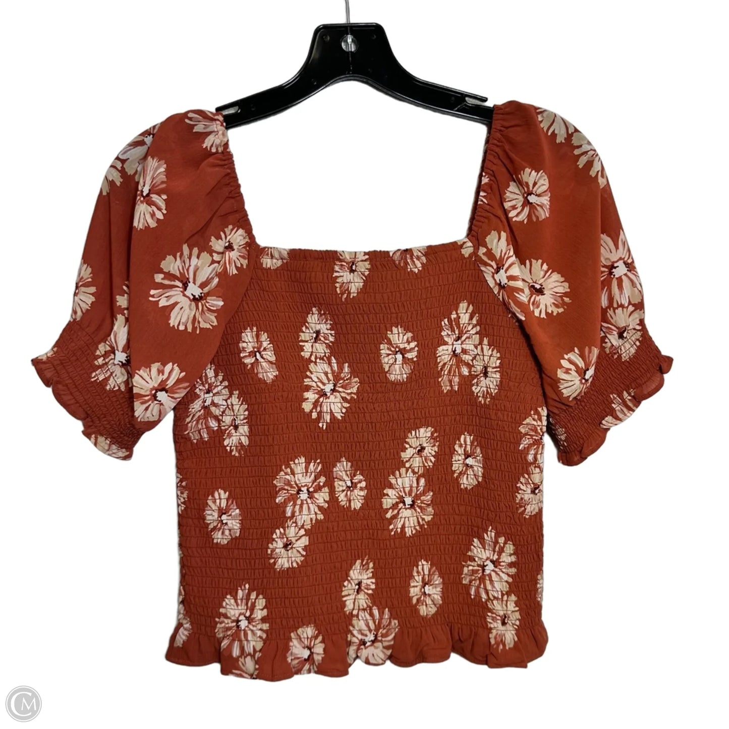 Top Short Sleeve By Madewell In Floral Print, Size: Xs