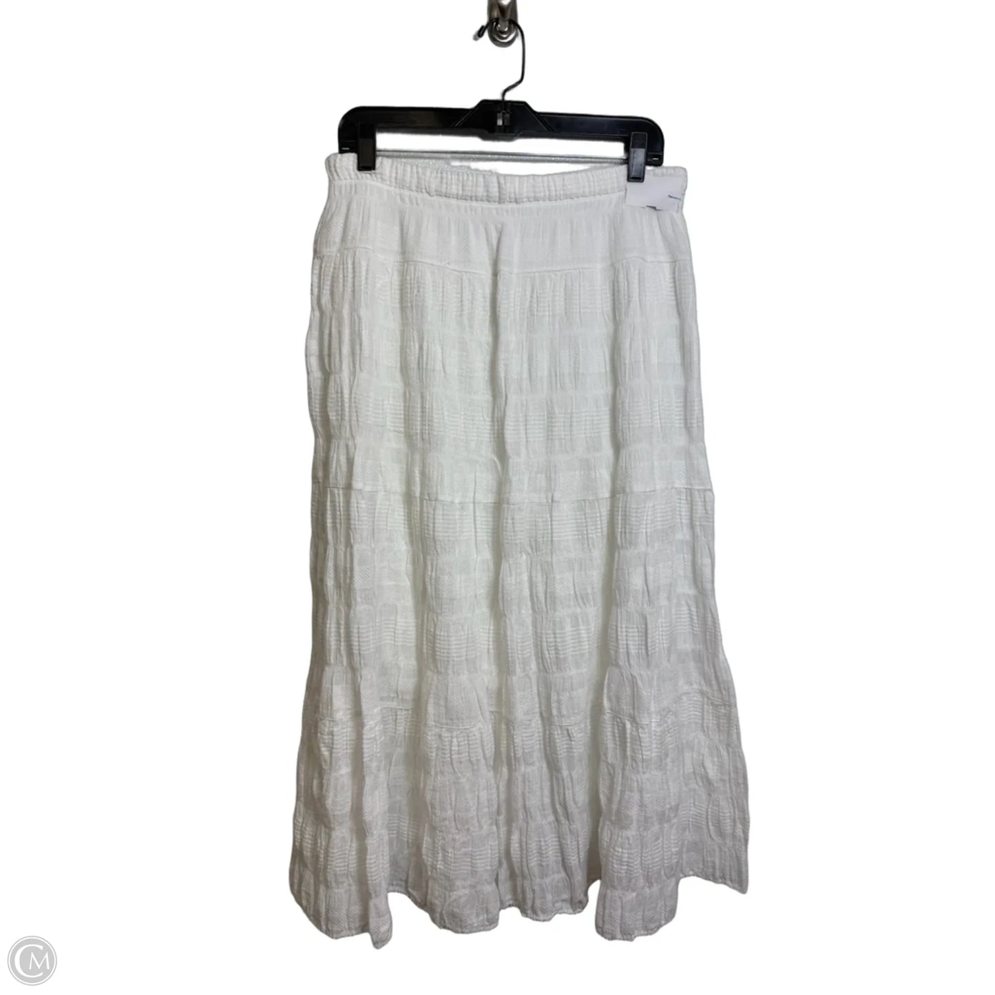 Skirt Maxi By Max Studio In White, Size: L