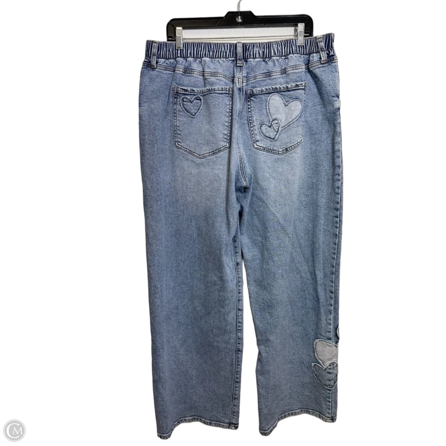 Jeans Wide Leg By No Boundaries In Blue Denim, Size: 20