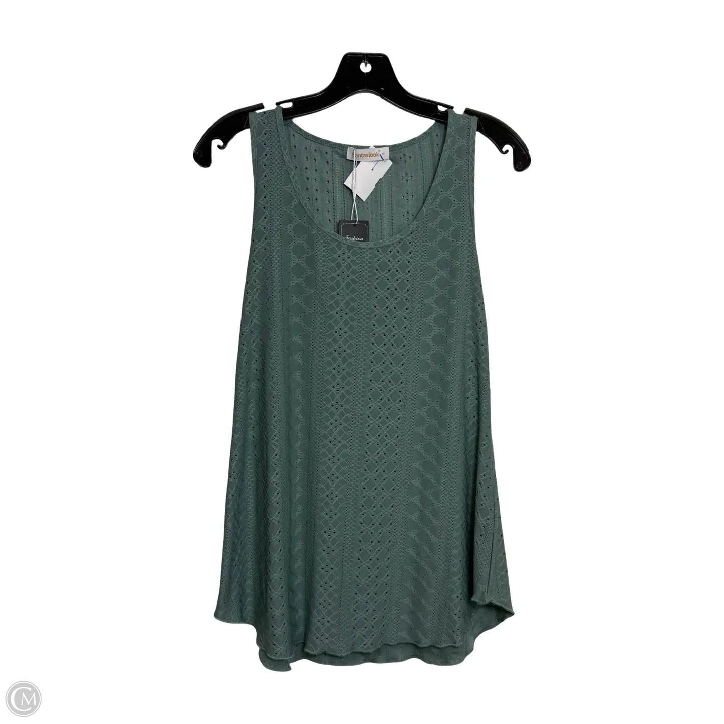Top Sleeveless By Cmf In Green, Size: S