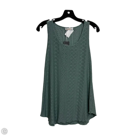 Top Sleeveless By Cmf In Green, Size: S