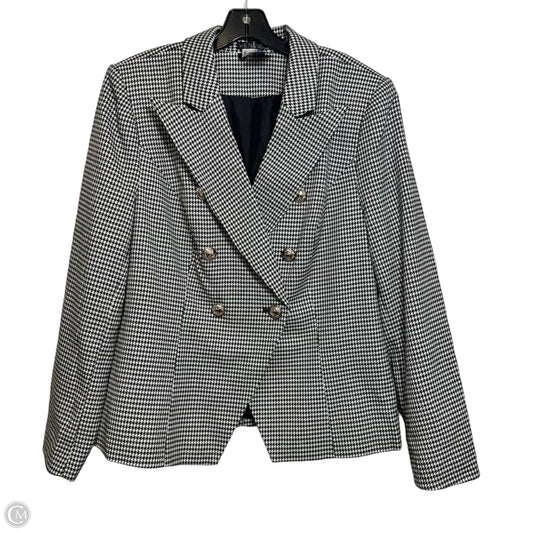 Blazer By Venus In Checkered Pattern, Size: 16