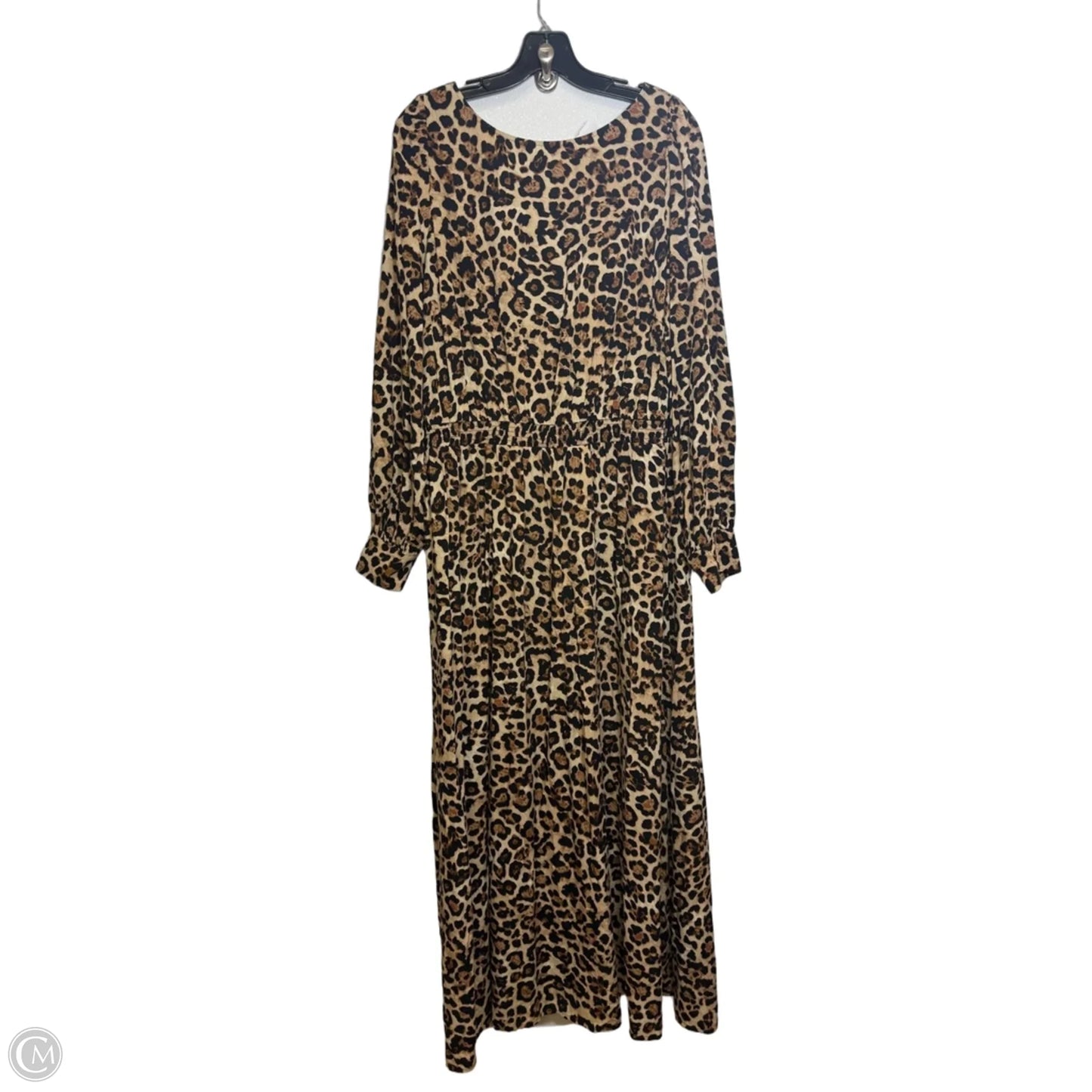 Dress Casual Maxi By Loft In Animal Print, Size: L
