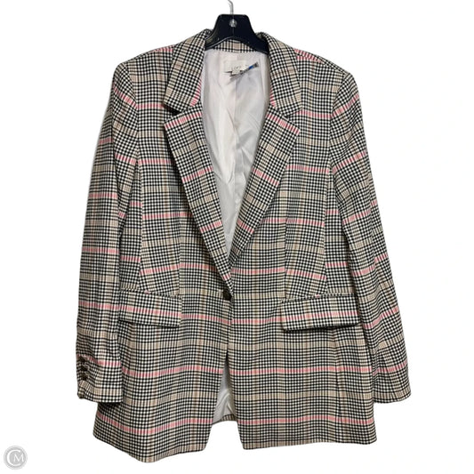 Blazer By Loft In Plaid Pattern, Size: 14