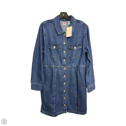 Dress Casual Short By Levis In Blue Denim, Size: Xl