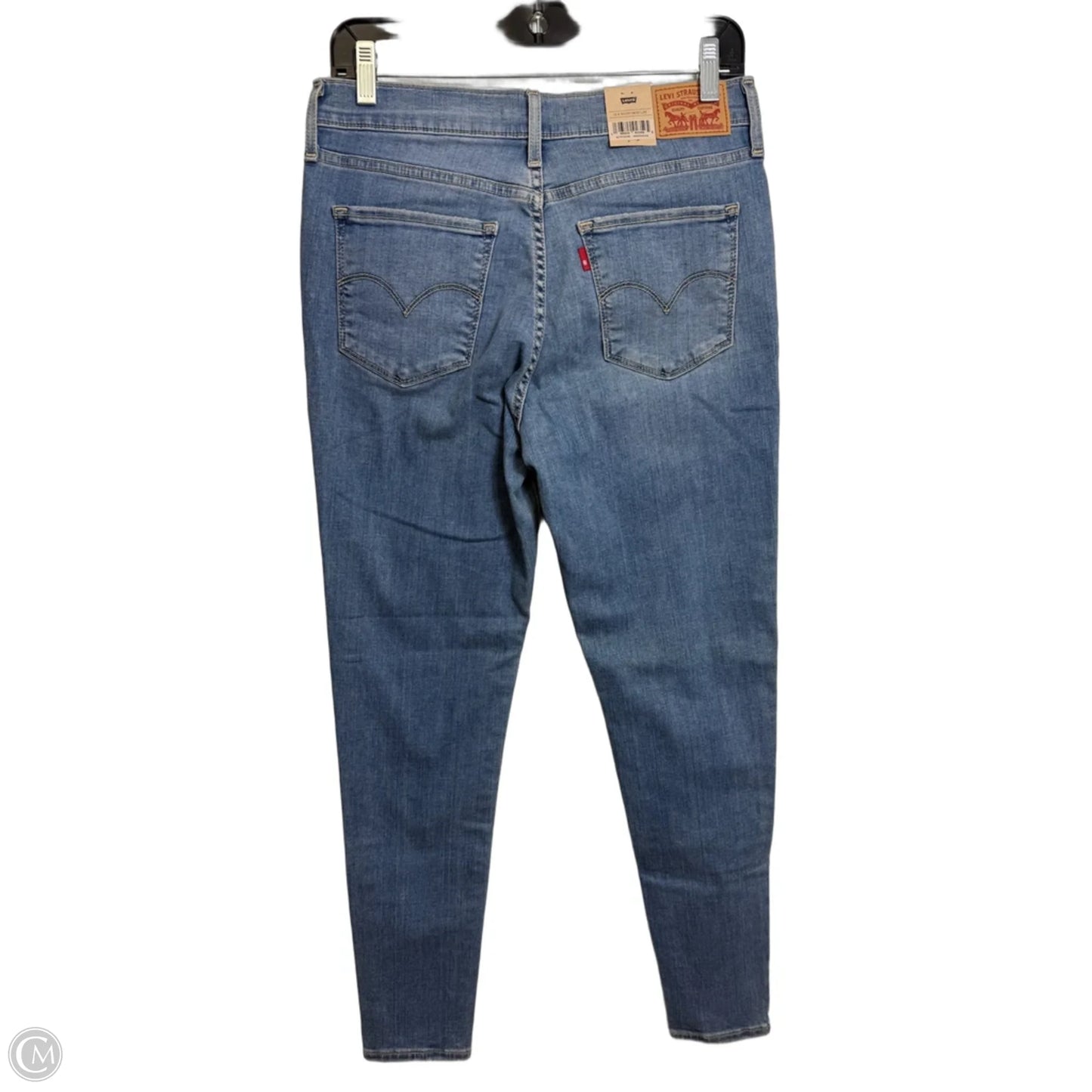 Jeans Skinny By Levis In Blue Denim, Size: 10