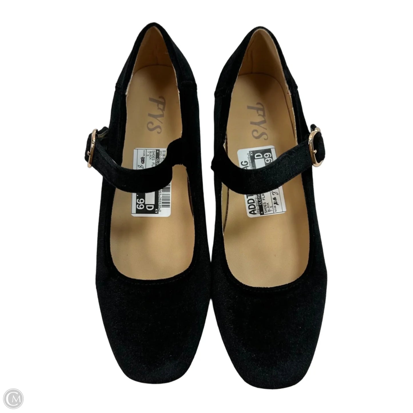 Shoes Flats By Clothes Mentor In Black, Size: 8