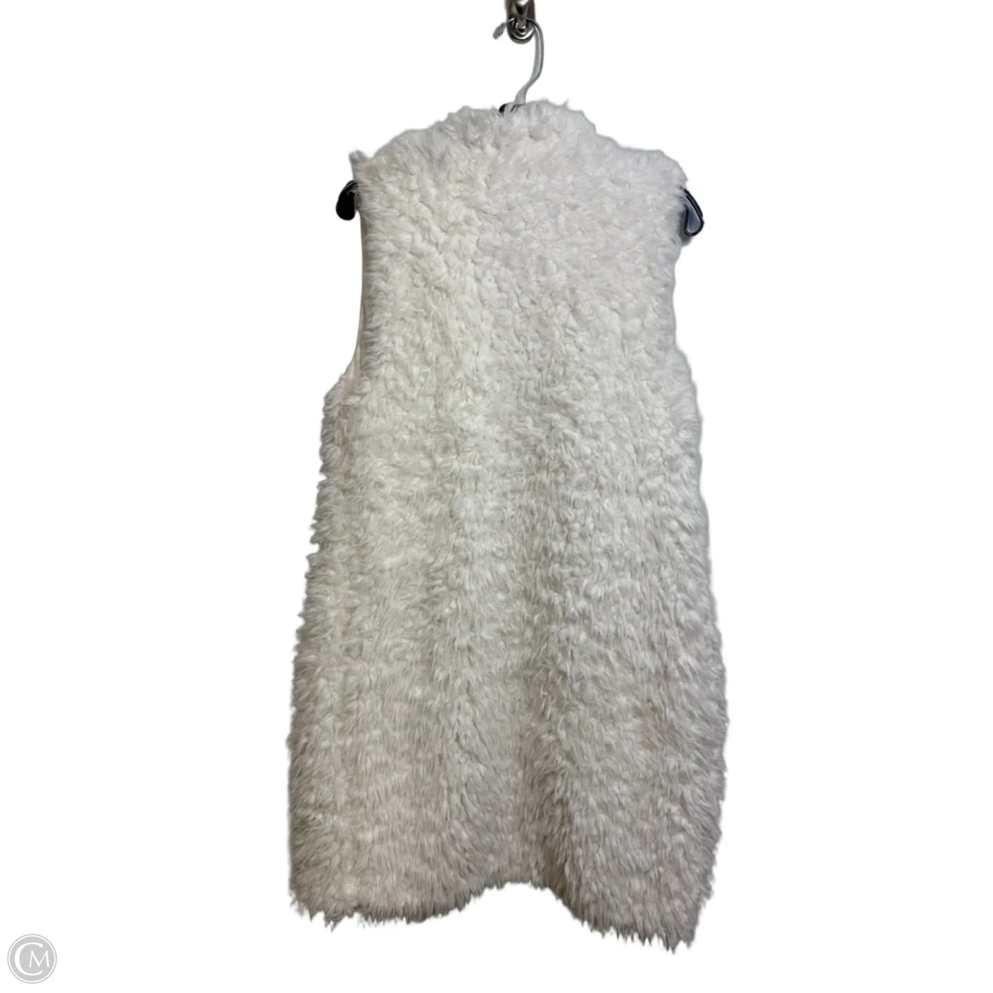Vest Faux Fur & Sherpa By Ashley In White, Size: L