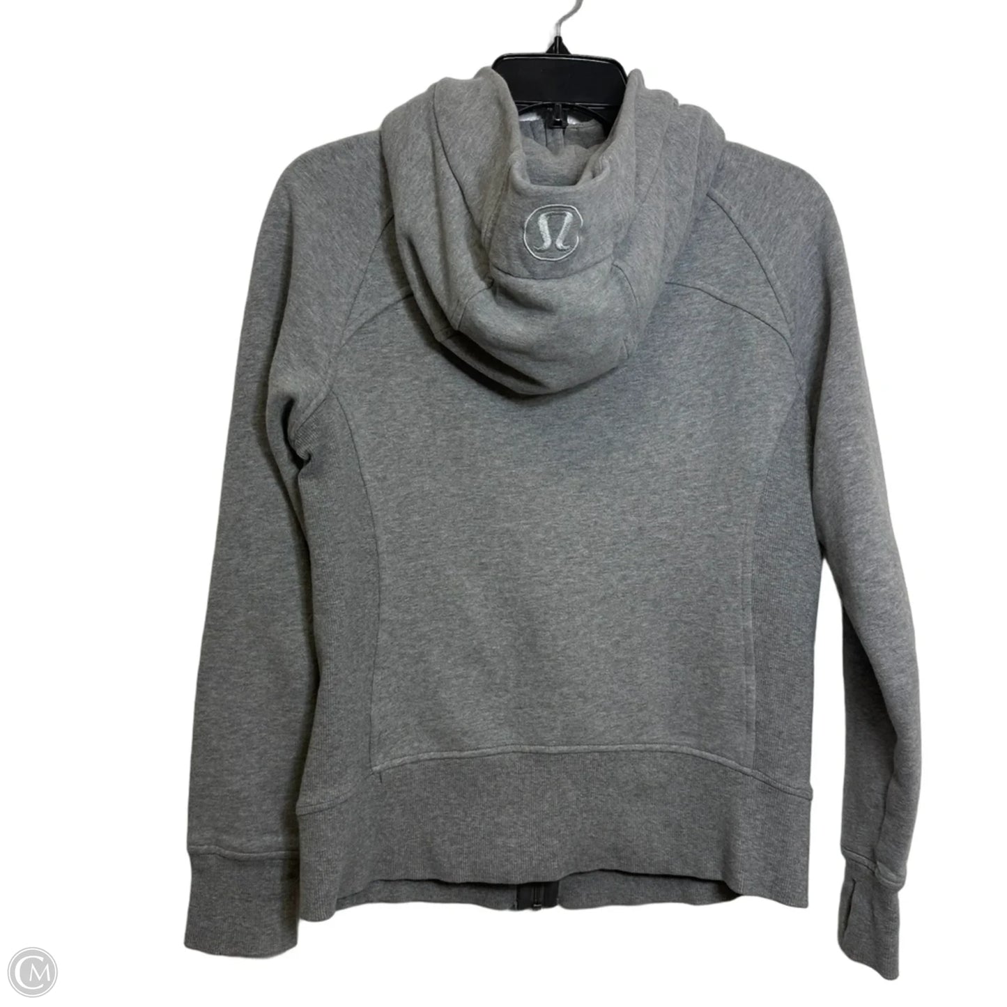 Athletic Jacket By Lululemon In Grey, Size: 8
