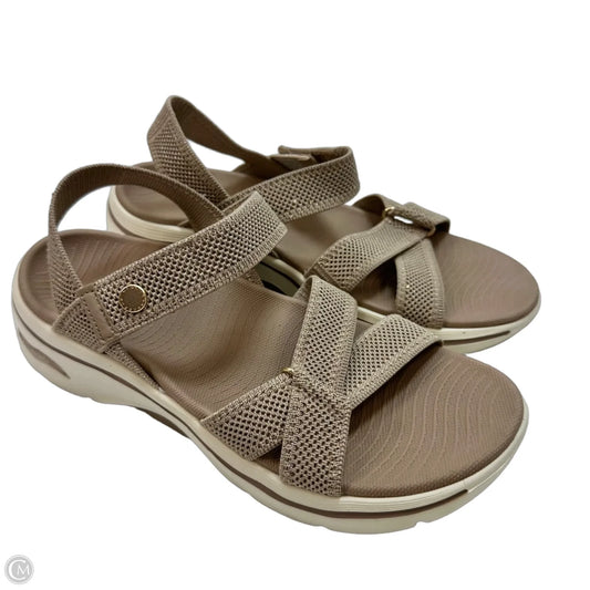 Sandals Heels Platform By Skechers In Tan, Size: 9