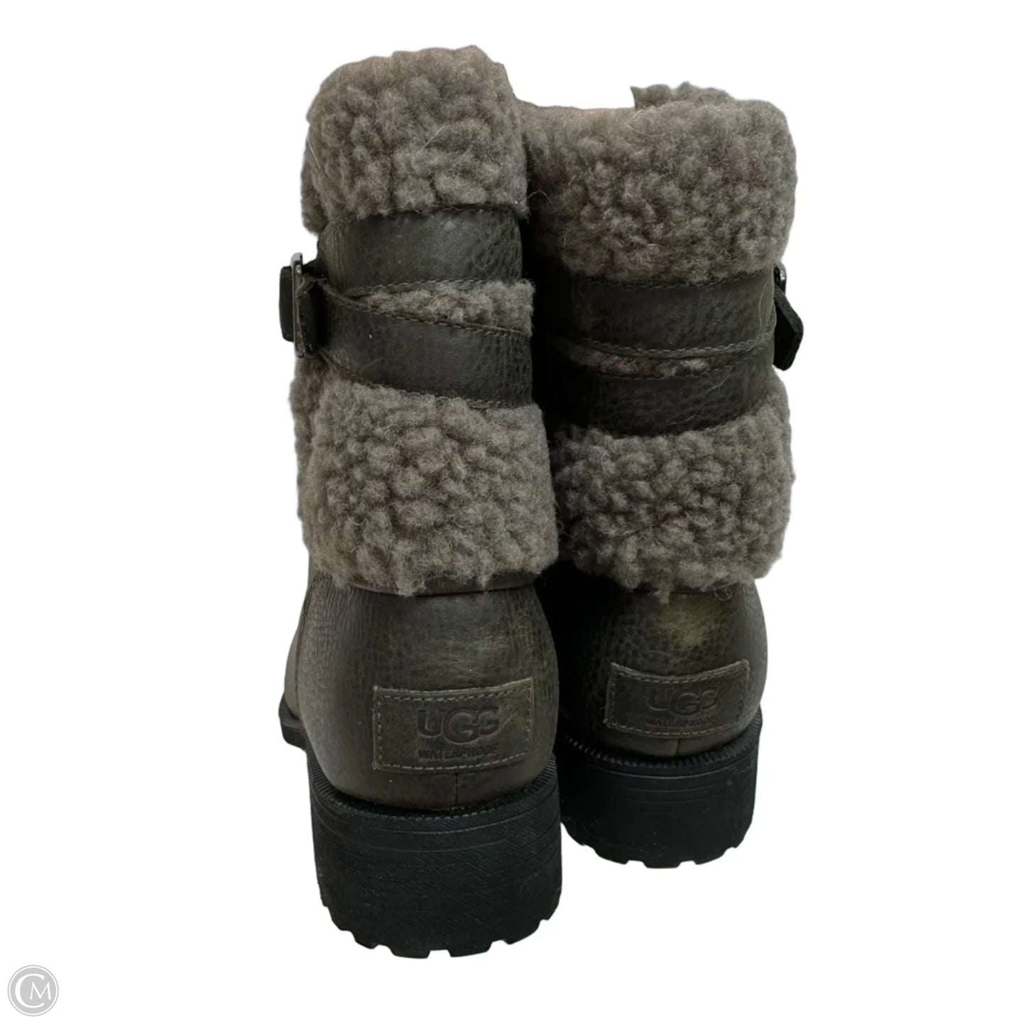 Boots Designer By Ugg In Brown, Size: 9.5