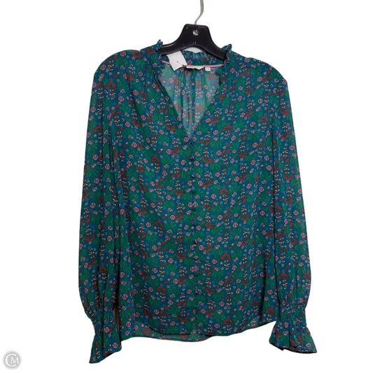 Top Long Sleeve By Boden In Green, Size: M