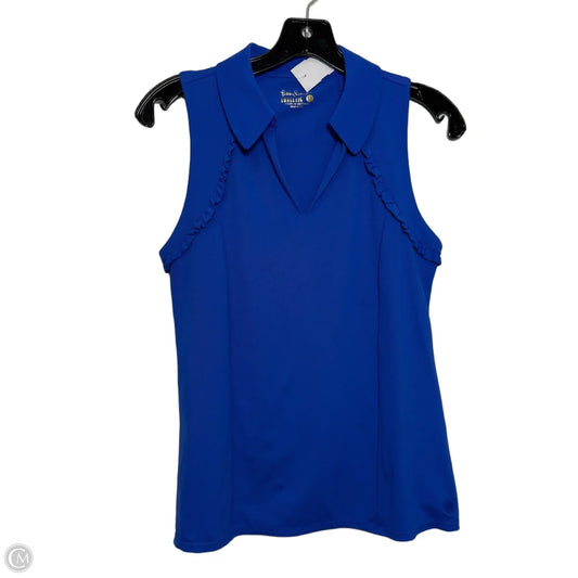 Top Sleeveless Designer By Lilly Pulitzer In Blue, Size: M