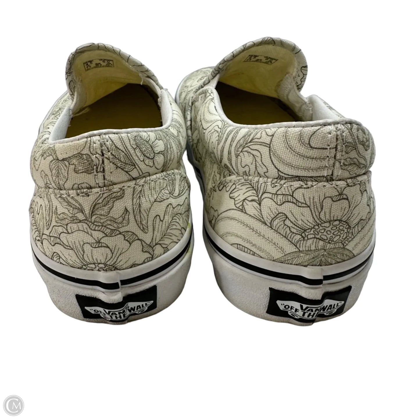 Shoes Flats By Vans In White, Size: 6