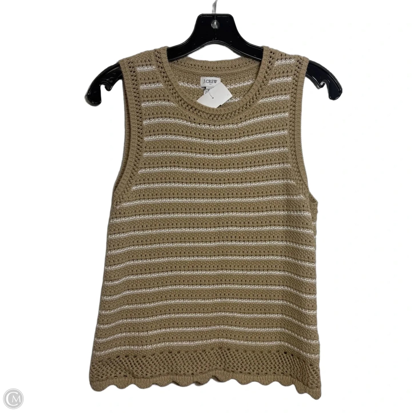 Top Sleeveless By J. Crew In Tan, Size: S