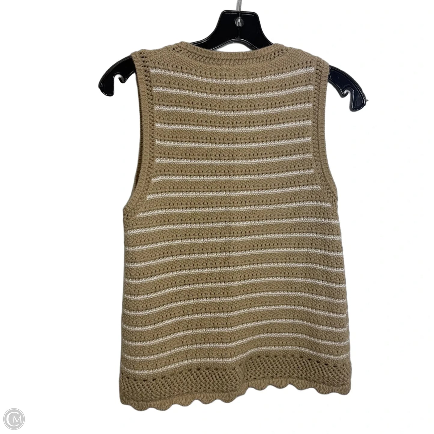 Top Sleeveless By J. Crew In Tan, Size: S