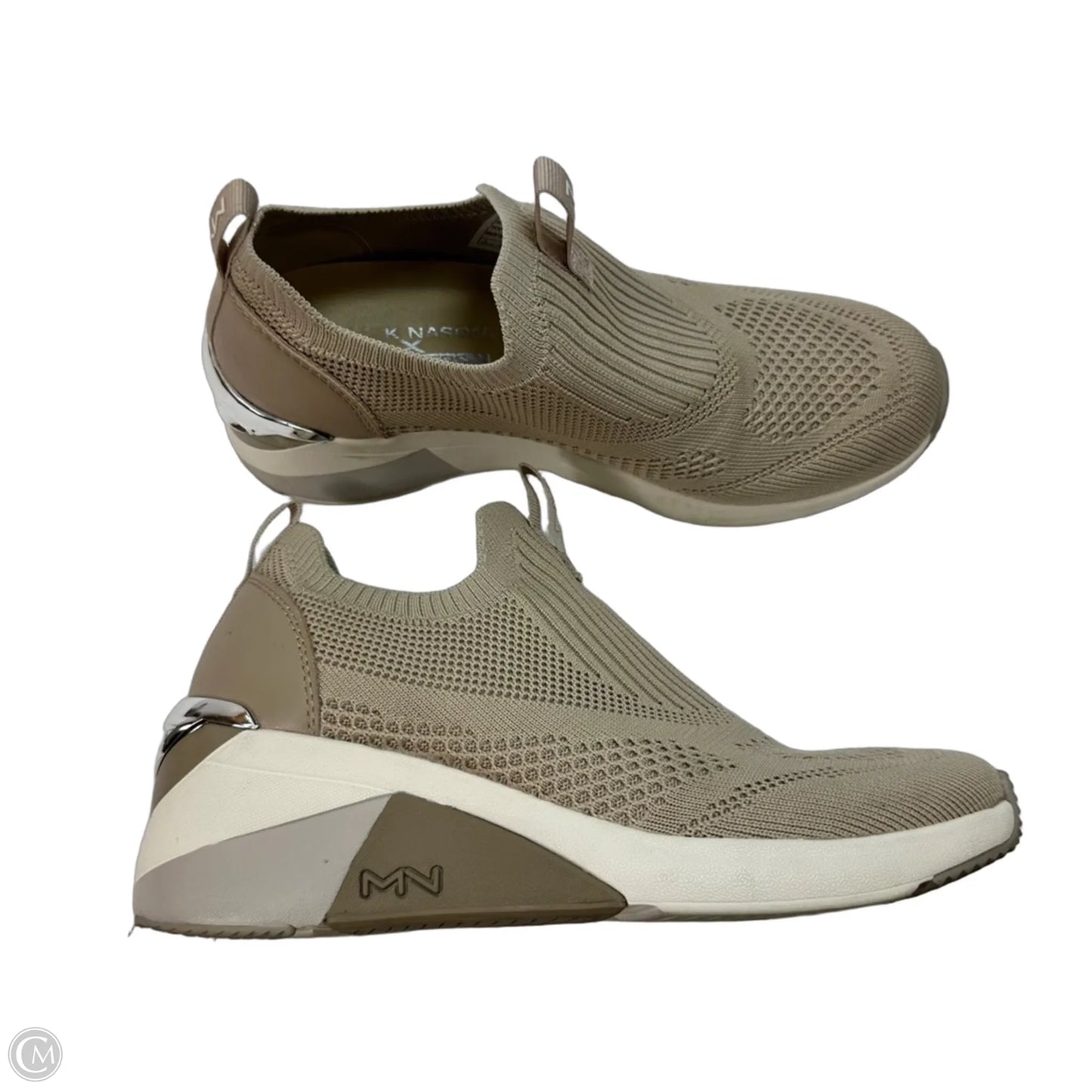 Shoes Heels Wedge By Skechers In Tan, Size: 7.5
