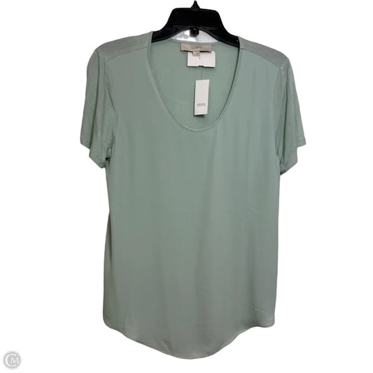Top Short Sleeve By Loft In Green, Size: S