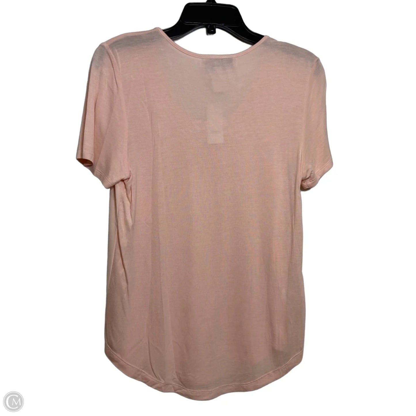 Top Short Sleeve By Loft In Peach, Size: S