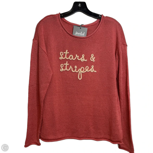 Top Long Sleeve By Marled In Copper, Size: S