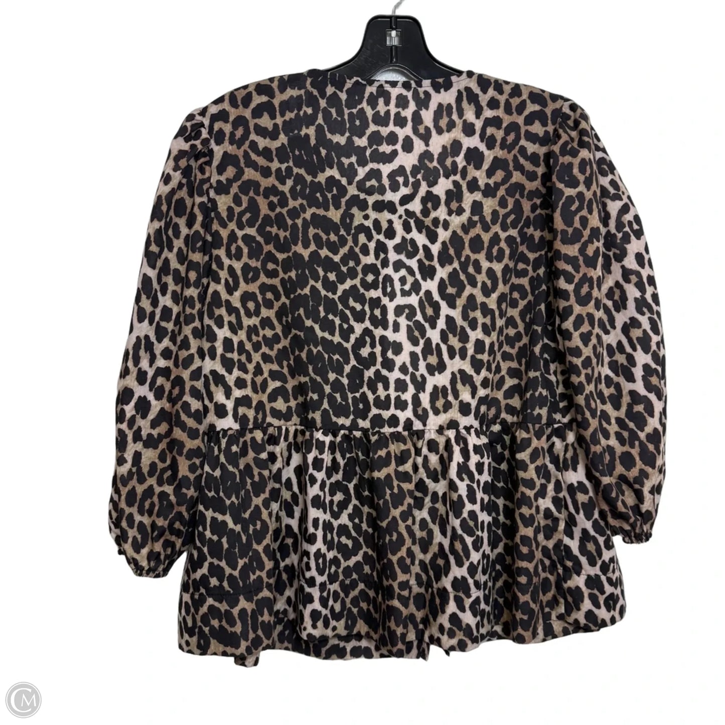 Top 3/4 Sleeve By Cme In Animal Print, Size: S