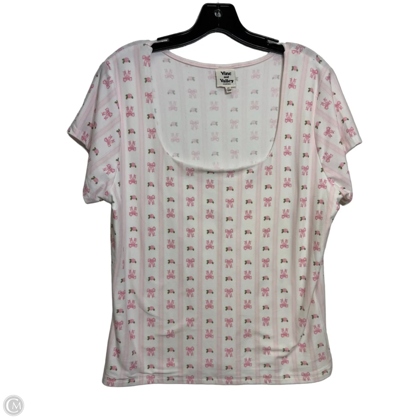 Top Short Sleeve By Cmf In Floral Print, Size: 2x