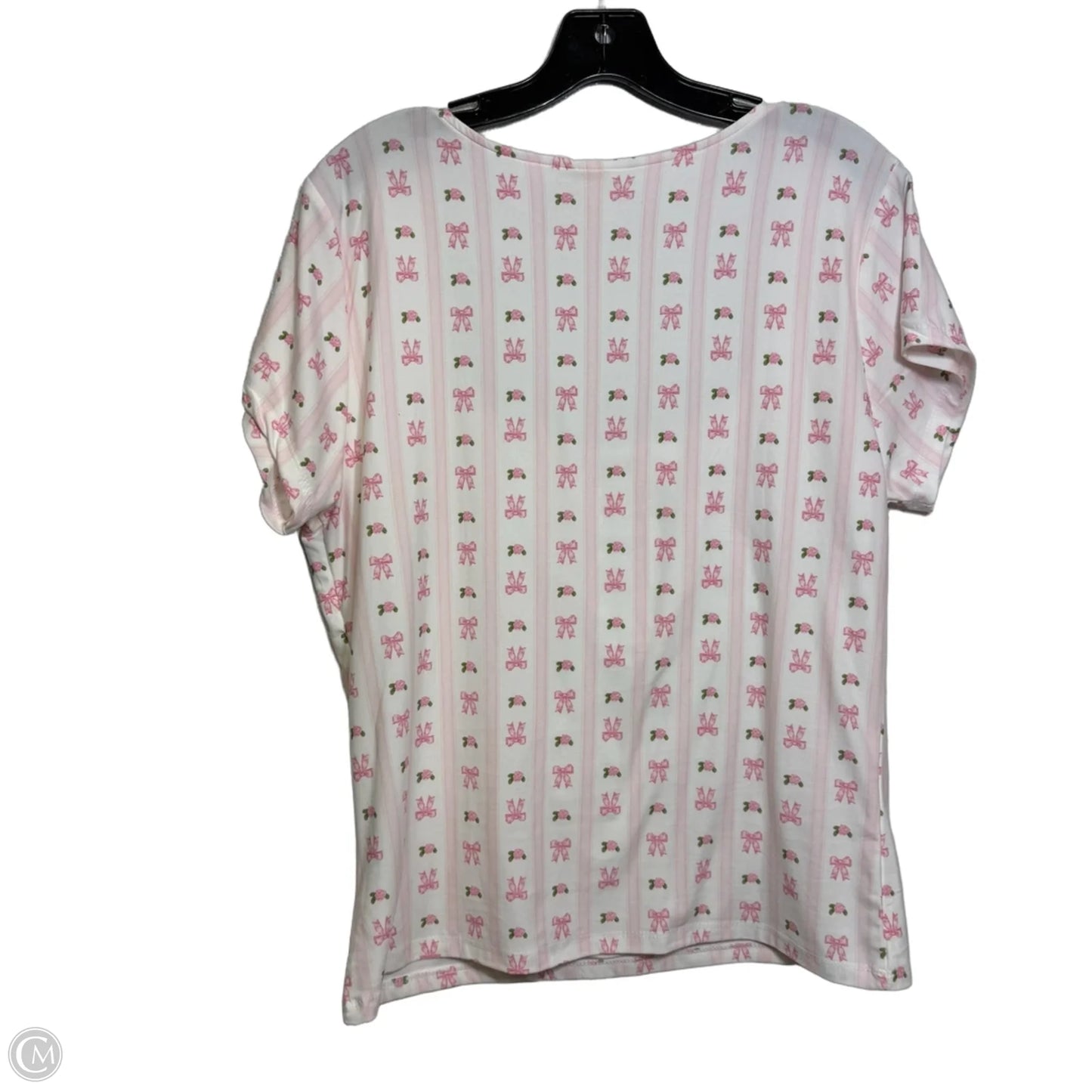 Top Short Sleeve By Cmf In Floral Print, Size: 2x