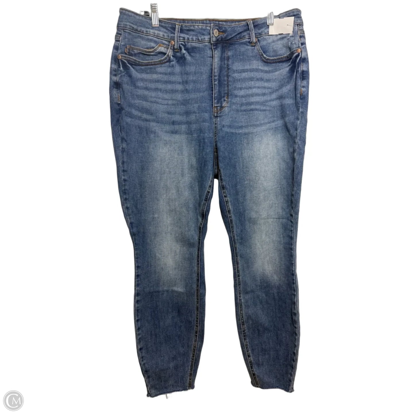 Jeans Skinny By Judy Blue In Blue Denim, Size: 18