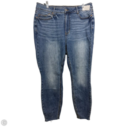 Jeans Skinny By Judy Blue In Blue Denim, Size: 18