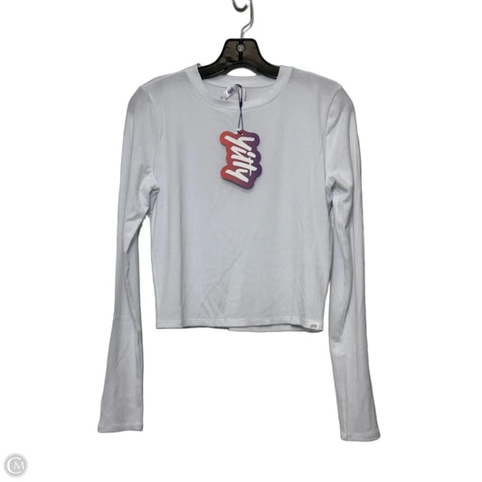 Top Long Sleeve Basic By Clothes Mentor In White, Size: M
