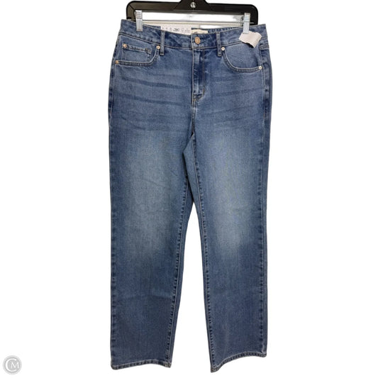 Jeans Straight By Seven 7 In Blue Denim, Size: 4