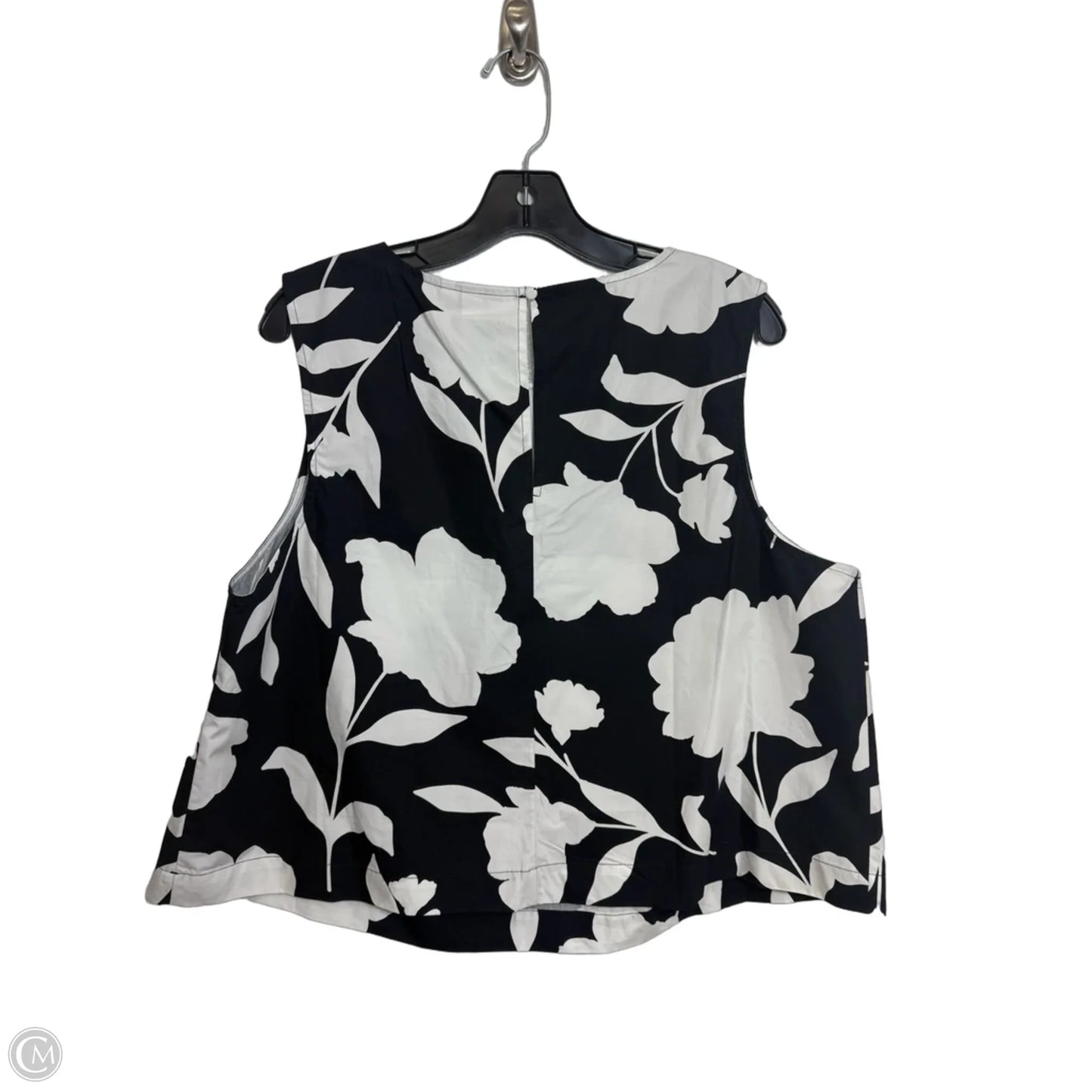 Top Sleeveless By Target-designer In Black & White, Size: Xxl
