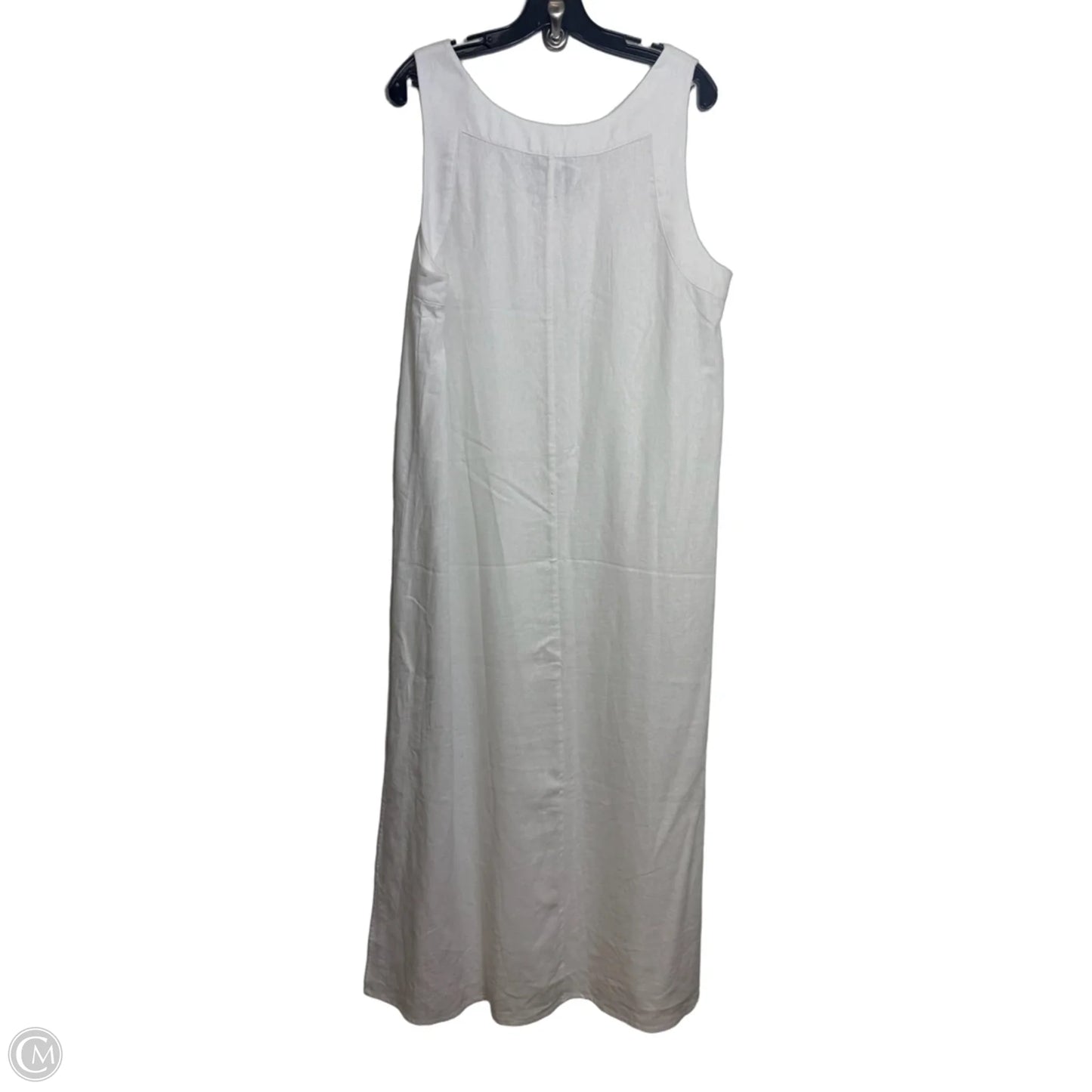 Dress Casual Maxi By Dkny In White, Size: L